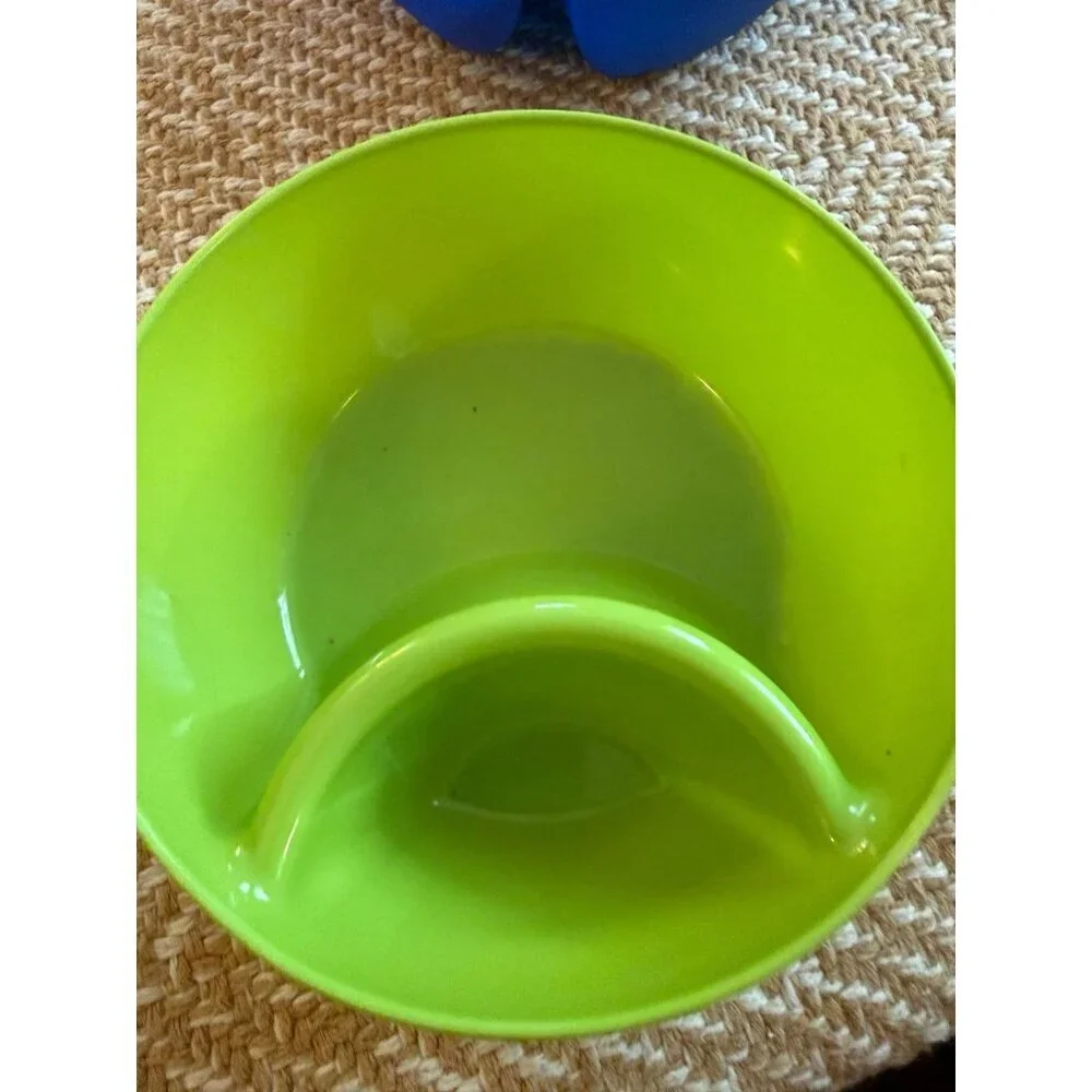 Set of 2 Divided Plastic Snack Bowls